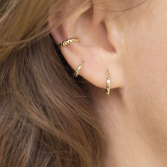 Ear Cuff de Oro 18k