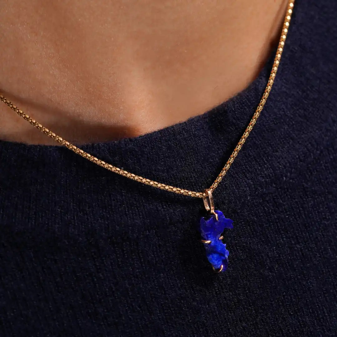Dije de Oro 18K Lapislázuli joya