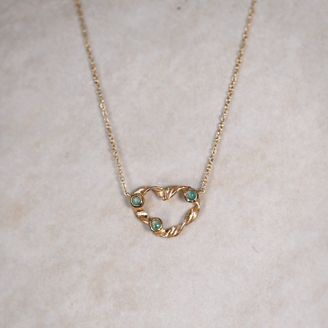 Collar de Oro Dream Heart Entrelazado 18k | Sissai Joyería 